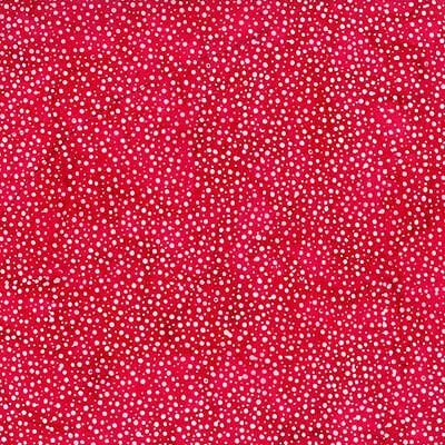 Hoffman Batik fabric: Bali Dots Strawberry (per 1/4 metre)