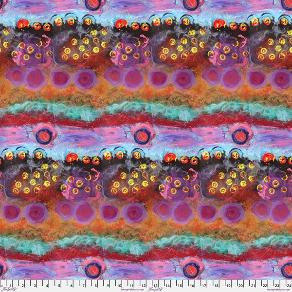 Dance of Dreams fabric: Paradise, Mulberry