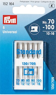 Prym Universal Sewing Machine Needles Size Mixed Set