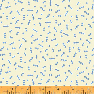 Posy Fabric: Mod Star Blue (per 1/4 metre)