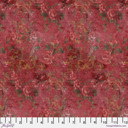 Eclectic Elements Palette fabrics, Red Tapestry