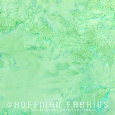 Hoffman Watercolour Batik Fabric: Mint (per 1/4 metre)