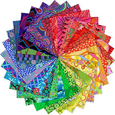 Kaffe Fassett Rainbow Jewels 5" Charm Pack