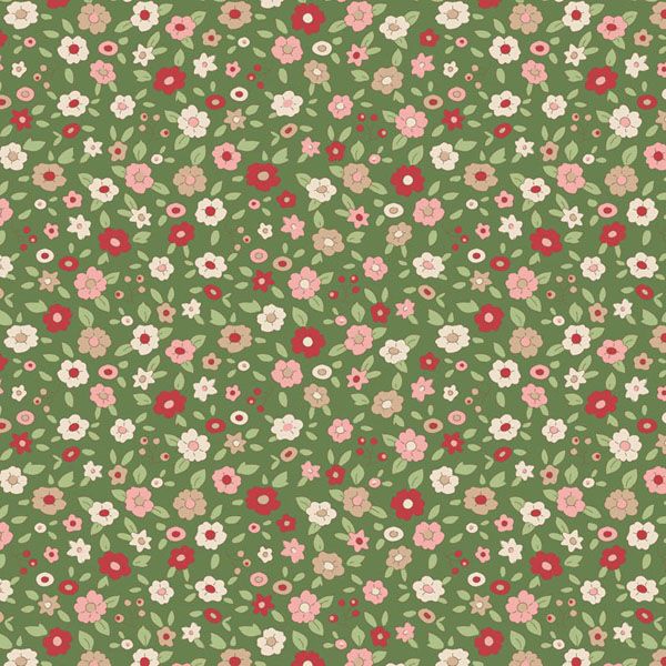 Tilda fabric: Creating Memories Winter Evie Green