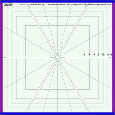 Westalee Ruler Crosshair Square 12.5' 6 Point