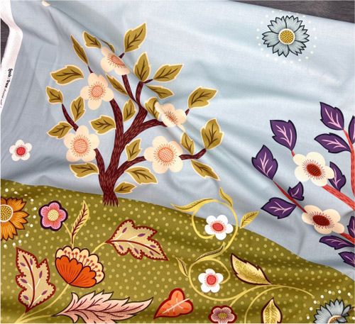 Isabella fabric: 3 Trees, 56" Quilt Panel