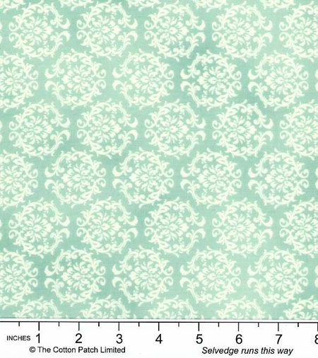 Quilters Coordinates fabric: Love Rose, Teal