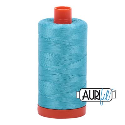 Aurifil 50/2 Bright Turquoise Thread 5005