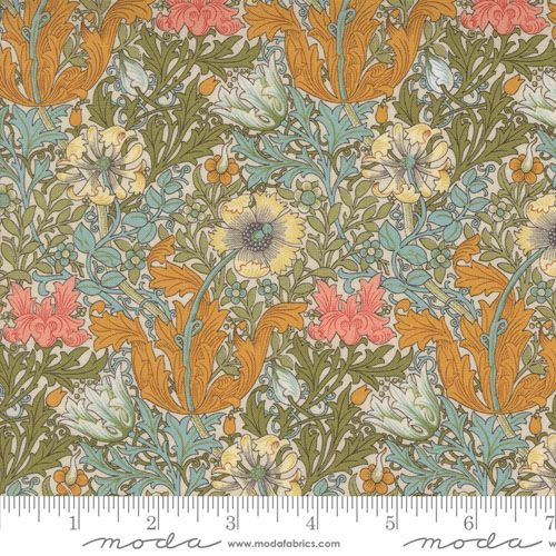 Morris Manor fabric: Compton, Porcelain