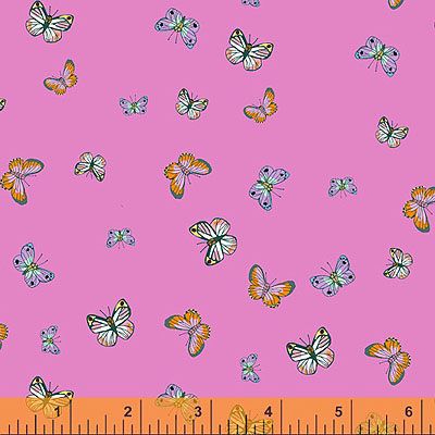 Posy Fabric: Butterfly Pink (per 1/4 metre)