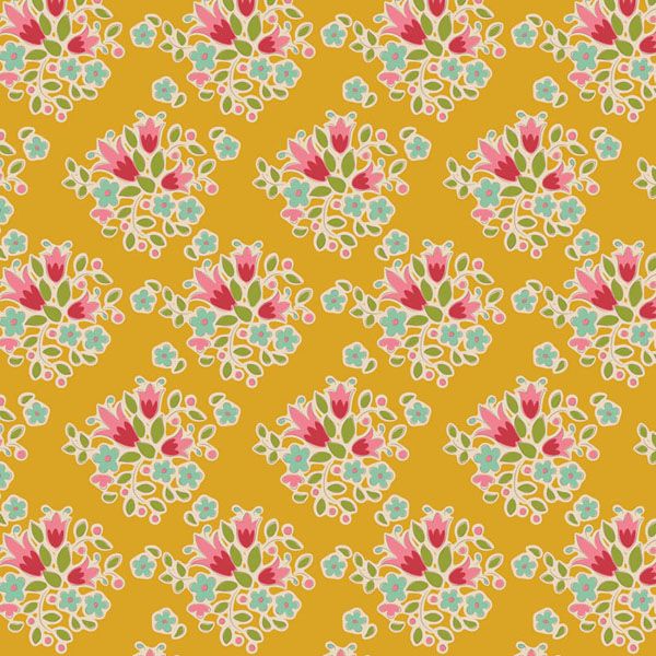 Tilda fabric: Creating Memories Spring Lulu Yellow