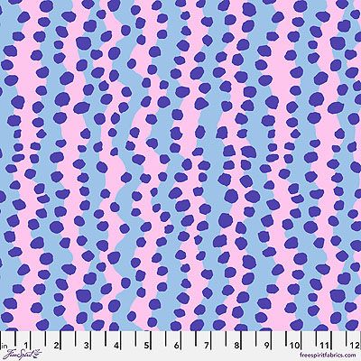 Kaffe Fassett Collective: Bubble Stripe Purple (per 1/4 metre)