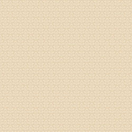 Midnight Meadow fabric: Flower Bud, Tan