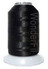 InvisaFil Thread: 100wt 2 ply Polyester 2500m Spool Black