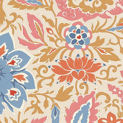 Tilda Windy Days fabric: Skyler Camel (per 1/4 metre)