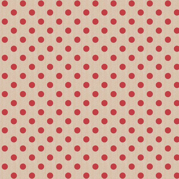 Tilda fabric: Creating Memories Winter Polkadot Red