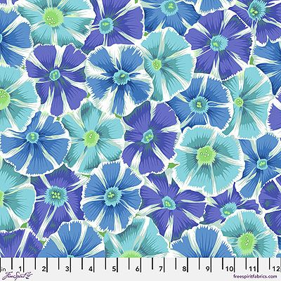 Kaffe Fassett Collective: Pinwheels Blue (per 1/4 metre)