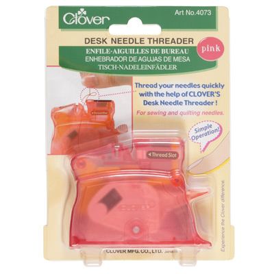 Clover Desk Needle Threader (Pink)