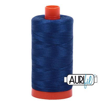 Aurifil 50 Dark Delft Blue Thread 2780