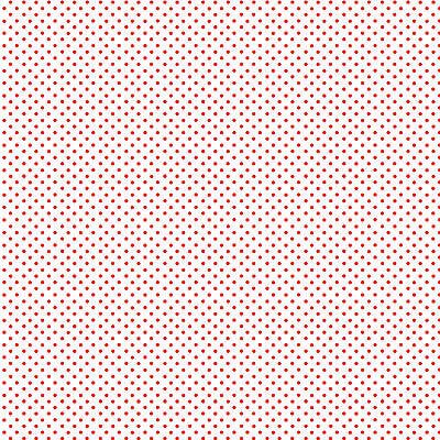 Makower Small Spots Fabric: Red Spots White (per 1/4 metre)