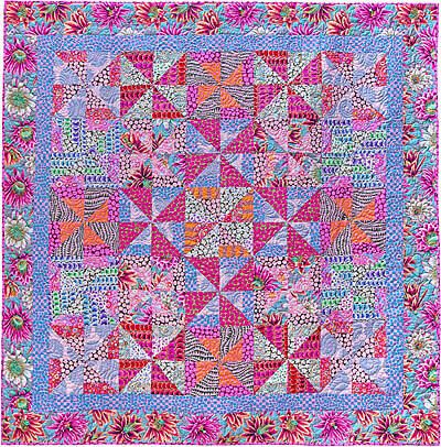 Kaffe Fassett Cotton Candy Pinwheels Quilt Kit