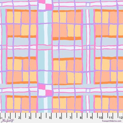 Kaffe Fassett Collective Fabric: Checkmate Pastel