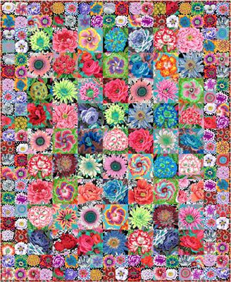 Seed Packets Kaffe Fassett Quilt Kit 2023