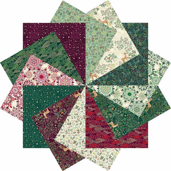 Enchanted Christmas fabric: Fat Quarter Bundle