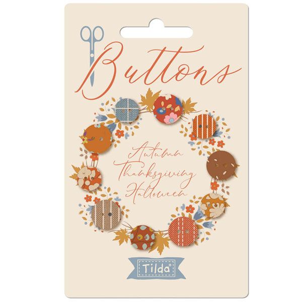 Tilda Creating Memories Buttons: Autumn Thanksgiving and Halloween