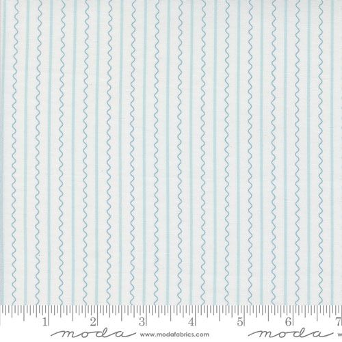 Mixed Bag of Bonbons fabric: Blue Zigzag Stripe