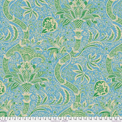 Kaffe Fassett x Morris & Co Fabric: Indian Aqua