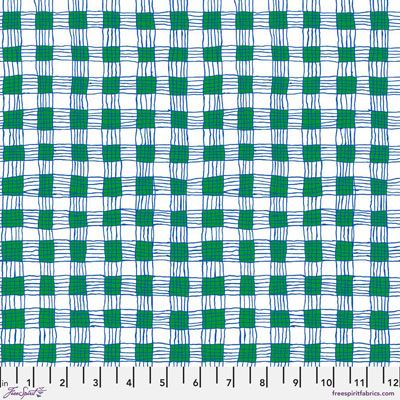 Brandon Mably Fabric Gingham Green (per 1/4 metre)