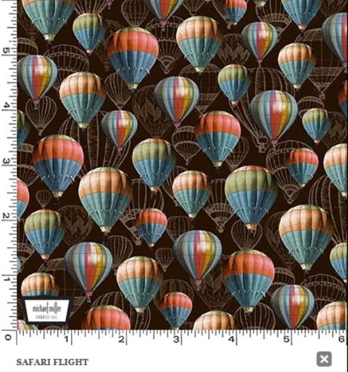 Safari fabric: Safari Flight, Chocolate