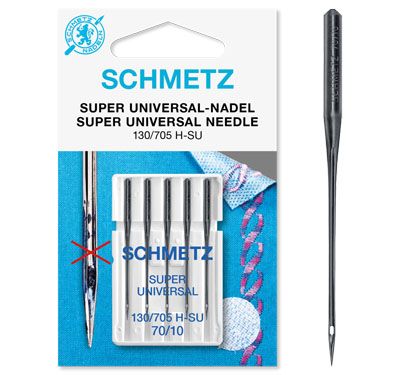 Schmetz Super Universal Non Stick Sewing Machine Needles Size 70/10