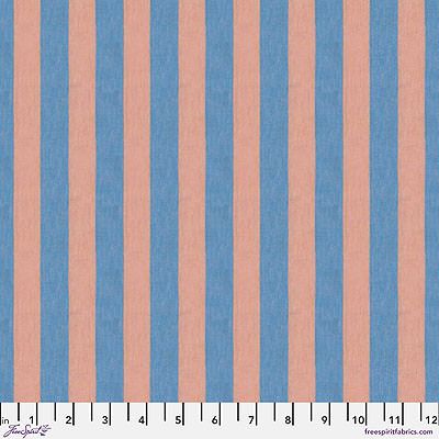 Kaffe Fassett Fabric: Shot Cotton Stripes Wide Salmon (per 1/4 metre)