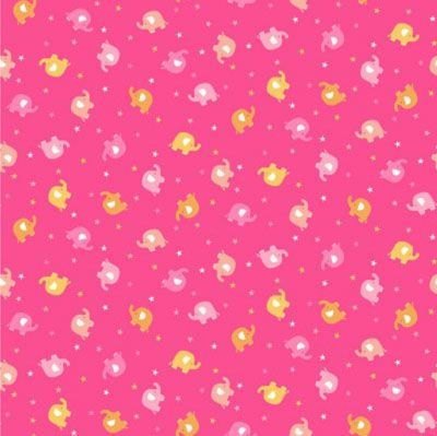 In the Jungle Fabric Ellie Scatter Pink (per 1/4 metre)