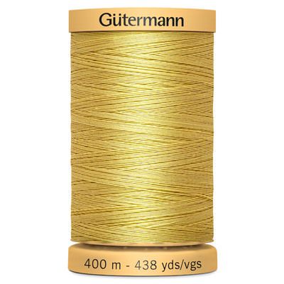 Gutermann Natural Cotton 50 Weight Thread 400m 758 Yellow