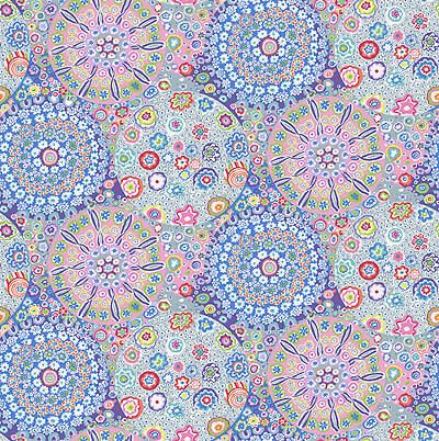 Kaffe Fassett Collective 108" Quilt Back Fabric: Millefiore Pastel