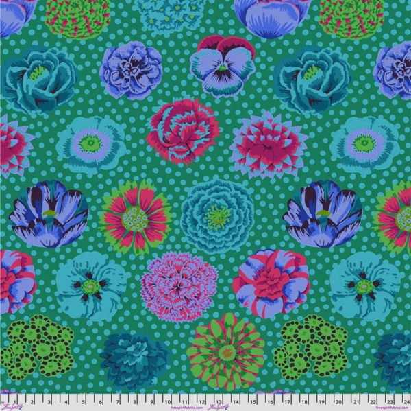 Kaffe Fassett Collective: Big Blooms Emerald