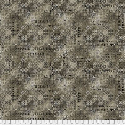 Abandoned Fabric: Faded Tile Neutral (per 1/4 metre)