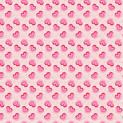 Heart and Soul fabrics: Big Heart, White