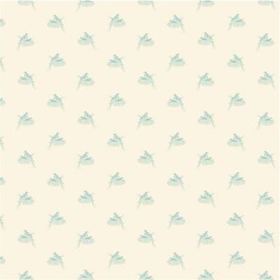 Sienna Fabric: Nesting Birds Teal (per 1/4 metre)