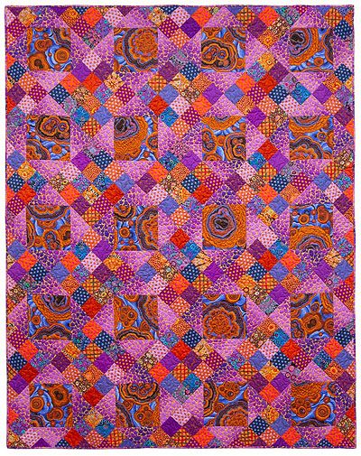 Kaffe Fassett’s Quilts in Wales: Plums and Ginger Quilt Kit