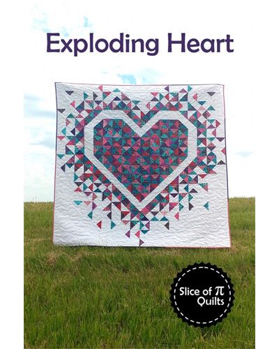 Exploding Hearts Pattern by Slice of Pi Quilts