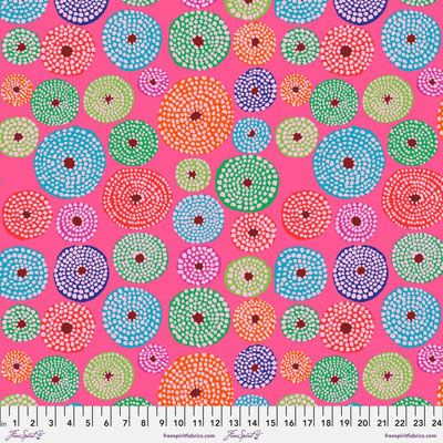 Kaffe Fassett Fabric Disks Pink (per 1/4 metre)