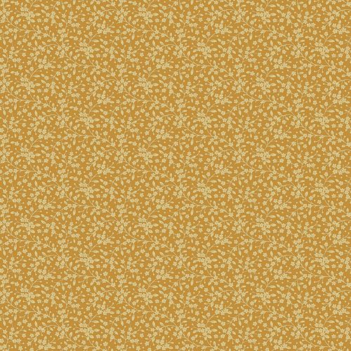 Petite Bees Fabric: Petals, Butterscotch