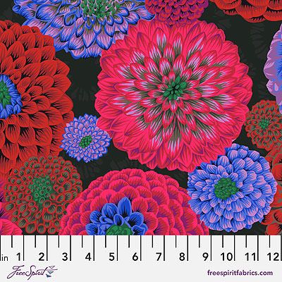 Kaffe Fassett Collective: Flora Dark (per 1/4 metre)