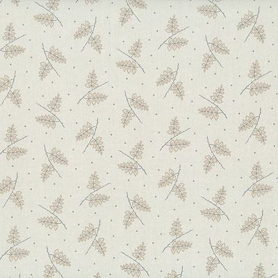 Lecien Centenery fabrics: Tossed Branches Grey (per 1/4 metre)