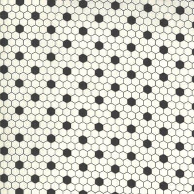 Boudoir fabric: Parlor Hexi Cloud Dancer (per 1/4 metre)