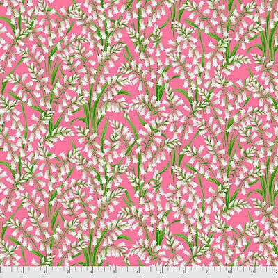 Secret Stream fabric: Little Bluebells Pink (per 1/4 metre)